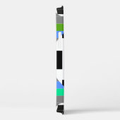 レトロテレビ信号イラストレーションなし。 Case-Mate iPhoneケース (裏面 / 右)