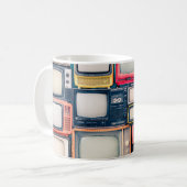 レトロテレビ受信機セット（60年代、70年代、80年代） コーヒーマグカップ (正面左)