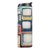 レトロテレビ受信機セット(60年代、70年代、80年代) タンブラー (回転左)