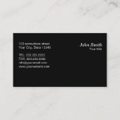 レトロテレビ広告画面の名刺 名刺 (裏面)