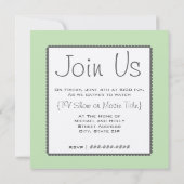 レトロテレビ招待状 招待状 (裏面)