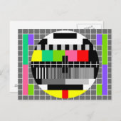 「レトロテレビ」のはがき ポストカード (正面/裏面)