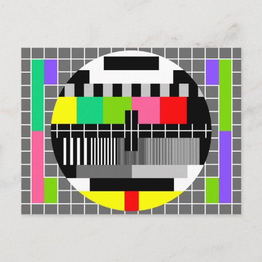 「レトロテレビ」のはがき ポストカード (正面)