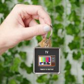 レトロテレビ キーホルダー (手)
