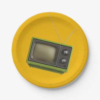 レトロテレビ ペーパープレート