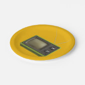 レトロテレビ ペーパープレート (アングル)