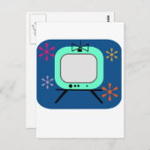 レトロテレビ ポストカード (正面/裏面)