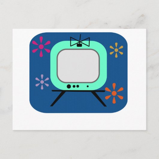 レトロテレビ ポストカード (正面)