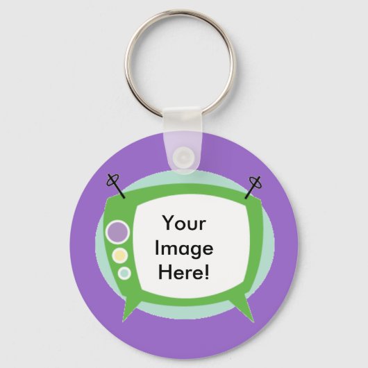 レトロテレビ～写真の追加!! キーホルダー (正面)