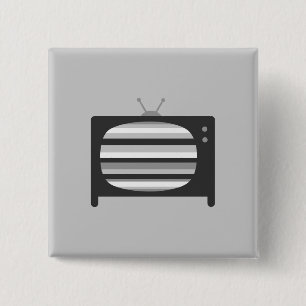 レトロテレビ 缶バッジ