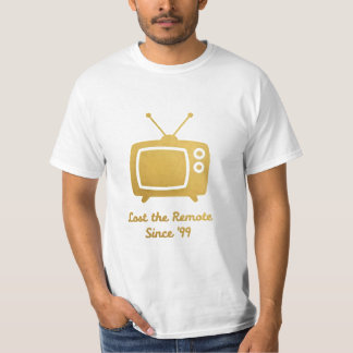 レトロテレビ – 1エンドレスラインミニマリストティー Tシャツ