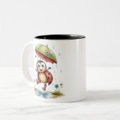 レトロテントウムシ 陶器マグ カラフル コーヒーカップ (正面左)