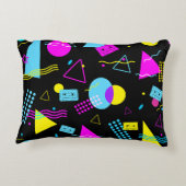 レトロテーカラフルプ形状 アクセントクッション (裏面)