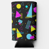 レトロテーカラフルプ形状 スリム缶クーラー (正面)