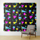 レトロテーカラフルプ形状 タペストリー (インサイチュ(横))