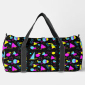 レトロテーカラフルプ形状 ダッフルバッグ (正面)