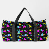 レトロテーカラフルプ形状 ダッフルバッグ (裏面)