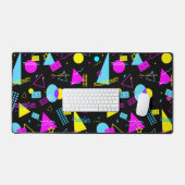 レトロテーカラフルプ形状 デスクマット (キーボード&マウス)