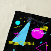 レトロテーカラフルプ形状 ビーチタオル (インサイチュ)