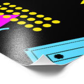 レトロテーカラフルプ形状 フォトプリント            (角)