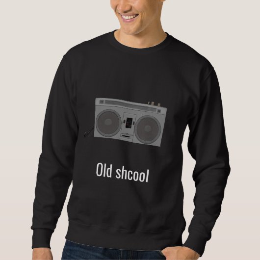レトロテープレコーダーラジオ スウェットシャツ (正面)