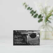 レトロテーマオールドタイムライタタイプライター 名刺 (スタンド正面)