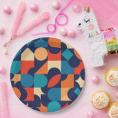 レトロテーマ ペーパープレート (パーティー)