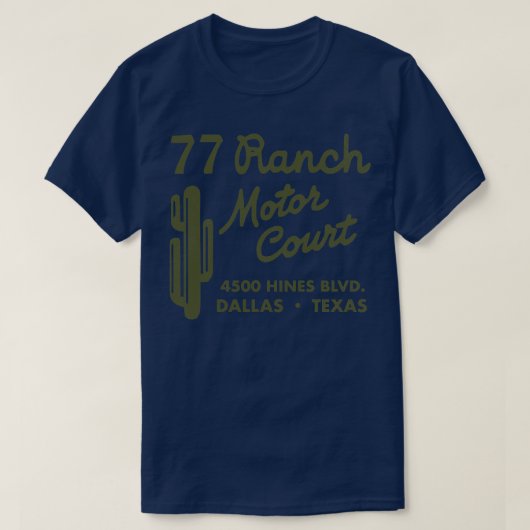 レトロディクン77ランチモーターコートダラス Tシャツ (デザイン正面)