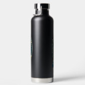 レトロディスクゴルフアイサイケデリックアート ウォーターボトル (右面)