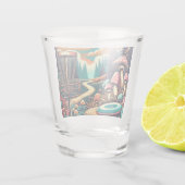 レトロディスクゴルフアーサイケデリックト ショットグラス (裏面)