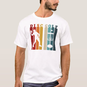 レトロディスクゴルフデザイン フリスビー愛好家 Tシャツ