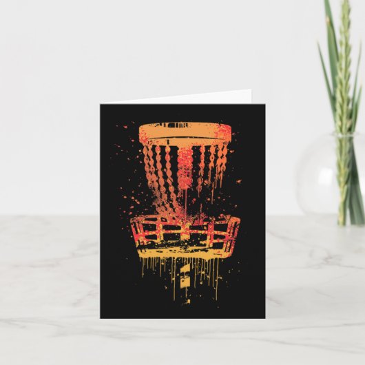 レトロディスクゴルフフロルフ – ヴィンテージフリスビーゴルフ カード (正面)