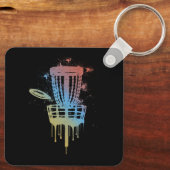 レトロディスクゴルフ及びフリスビーゴルフディスクゴルフPl キーホルダー (裏面)