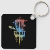 レトロディスクゴルフ及びフリスビーゴルフディスクゴルフPl キーホルダー (裏面)