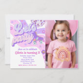 レトロディスコのローラースケートレッズパーティー3回目 招待状 (正面)