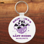 レトロディスコカウガール独身最後の夜 キーホルダー (正面)