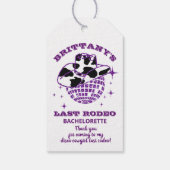 レトロディスコカウガール独身最後の夜 ギフトタグ (裏面)