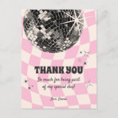 レトロディスコサンキューカード ポストカード (正面)