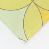 レトロディスコスタイルシームレスパターン フリースブランケット (角)