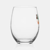 レトロディスコダンスの女王たちのお別れパーティー ステムなしワイングラス (右)