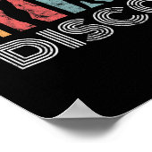 レトロディスコダンス70s 80sパーティーダンスダンサー ポスター (角)