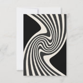 レトロディスコテーマブライダルシャワーサンキューカード (裏面)