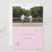 レトロディスコハッピーニューイヤー |フォトファミリーカード 招待状 (裏面)