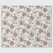 レトロディスコパーティー大晦日パターン ラッピングペーパー (フラット)