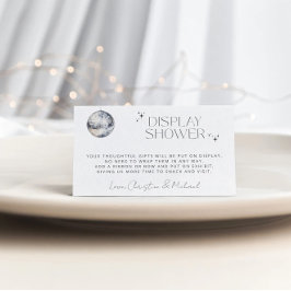 レトロディスコパーティー表示シャワー エンクロージャーカード