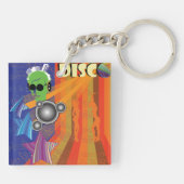 レトロディスコパーティー70sファンクアート キーホルダー (裏面)