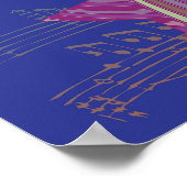 レトロディスコパーティー70sファンクアート ポスター (角)