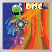 レトロディスコパーティー70sファンクアート ポスター (正面)