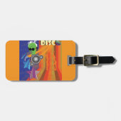 レトロディスコパーティー70sファンクアート ラゲッジタグ