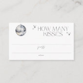 レトロディスコパーティー キスの数 エンクロージャーカード (正面)